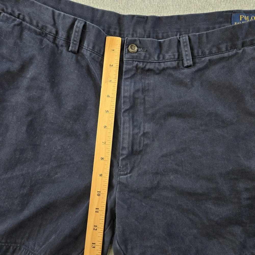 Polo Ralph Lauren Shorts Mens 42 Blue Chino Cotton Classic Fit 6in Pockets‎